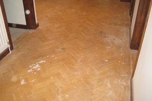 Before floor sanding services